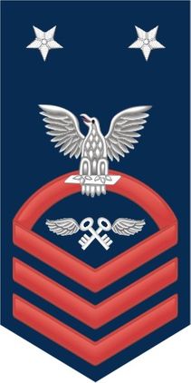 Navy Master Chief Red E-9 Aviation Storekeeper AK Decal Sticker