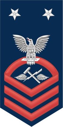 Navy Master Chief Red E-9 Aviation Support Equipment Tech AS Decal Sticker