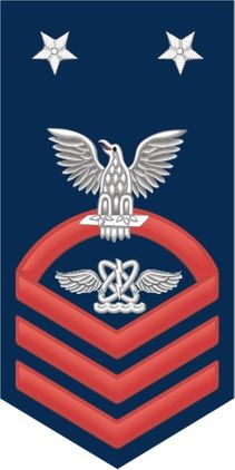 Navy Master Chief Red E-9 Aviation Warfare Technician AW Decal Sticker