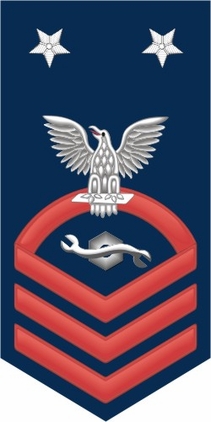 Navy Master Chief Red E-9 Construction Mechanic CM Decal Sticker