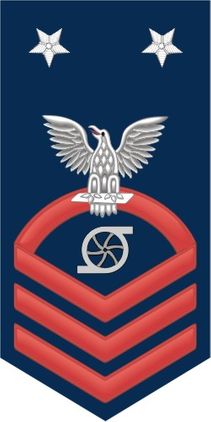 Navy Master Chief Red E-9 Gas Turbine Systems Technician GS Decal Sticker