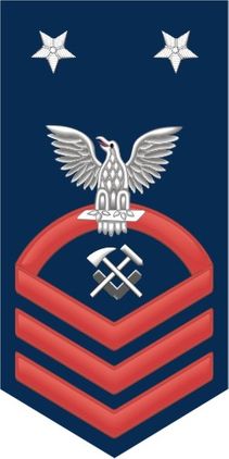 Navy Master Chief Red E-9 Hull Maintenance Technician HT Decal Sticker