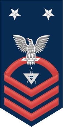 Navy Master Chief Red E-9 Illustrator Draftsman DM Decal Sticker