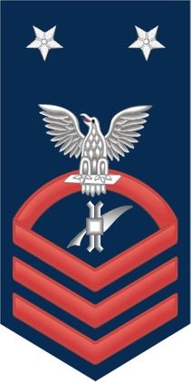 Navy Master Chief Red E-9 Legalman LN Decal Sticker