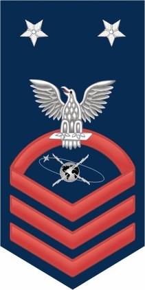 Navy Master Chief Red E-9 Mass Communications MC Decal Sticker