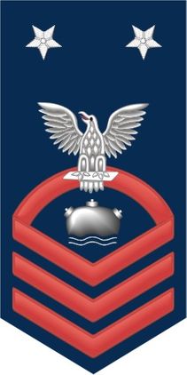Navy Master Chief Red E-9 Mineman MN Decal Sticker
