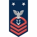 Navy Master Chief Red E-9 Musician MU Decal Sticker