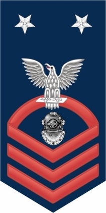 Navy Master Chief Red E-9 Navy Diver ND Decal Sticker