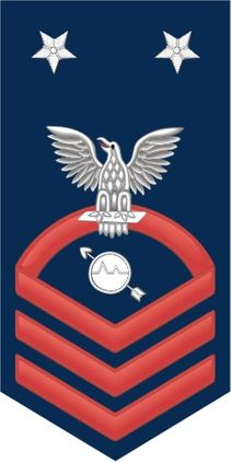 Navy Master Chief Red E-9 Operations Specialist OS Decal Sticker