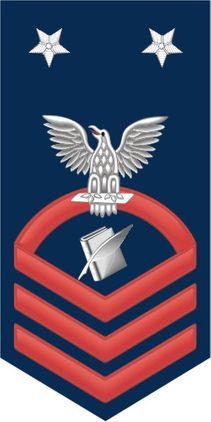 Navy Master Chief Red E-9 Personnelman PS Decal Sticker