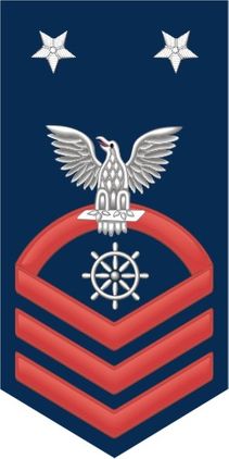 Navy Master Chief Red E-9 Quartermaster QM Decal Sticker