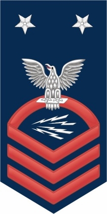 Navy Master Chief Red E-9 Radioman RM Decal Sticker