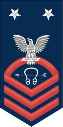 Navy Master Chief Red E-9 Sonar Technician ST Decal Sticker