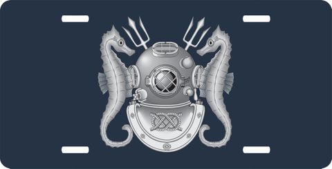 Navy Master Diver License Plate