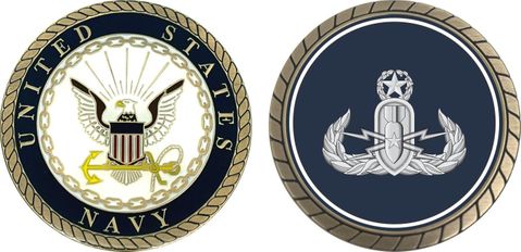 Navy Master Explosive Ordnance Disposal Challenge Coin