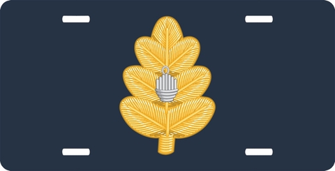 Navy Medical Corps Oak Leaf License Plate