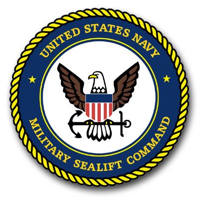 Navy Military Sealift Command Vinyl Transfer Decal