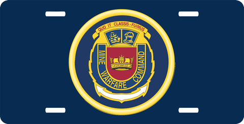 Navy Mine Warfare Command License Plate