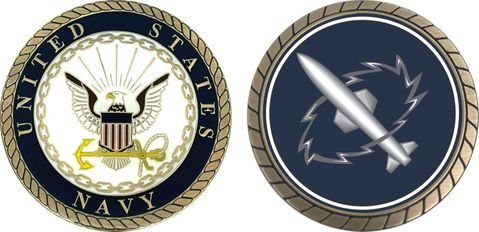 Navy Missile Technician Challenge Coin