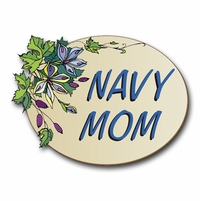 Navy Mom Pride Vinyl Transfer  Decals And Bumper Stickers Thumbnail Illustration