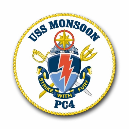 Navy Monsoon PC-4 Vinyl Transfer Decal