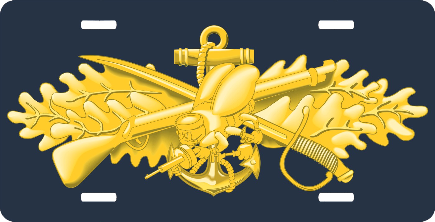 Navy New Sea Bee License Plate
