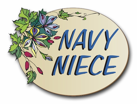 Navy Niece  Pride Vinyl Transfer  Decal