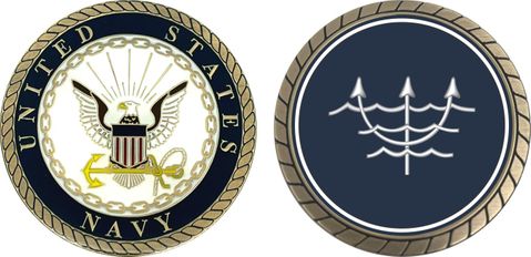 Navy Ocean Systems Technician Challenge Coin