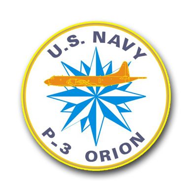 Navy P-3 Orion Patch Vinyl Transfer Decal
