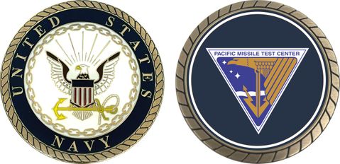 Navy Pacific Missile Test Center Point Mugu Challenge Coin