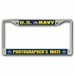 Navy Photographer's Mate PH Chrome License Plate Frame