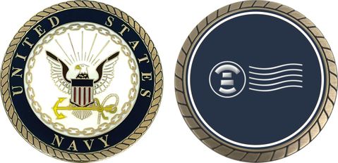 Navy Postal Clerk Challenge Coin