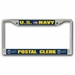 Navy Postal Clerk PC Chrome License Plate Frame