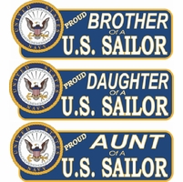 Navy Pride Vinyl Transfer Decals and Bumper Stickers Thumbnail Illustration