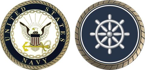 Navy Quartermaster Challenge Coin