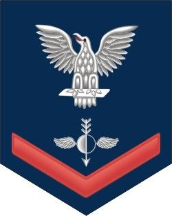 Navy Red E-4 Aerographers Mate AG Decal Sticker
