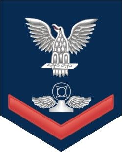 Navy Red E-4 Air Traffic Controller AC Decal Sticker