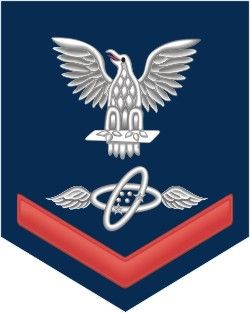 Navy Red E-4 Aviation Electronics Technician AT Decal Sticker