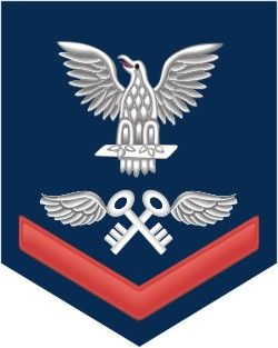 Navy Red E-4 Aviation Storekeeper AK Decal Sticker