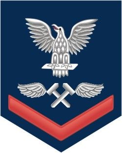 Navy Red E-4 Aviation Structural Mechanic AM Decal Sticker