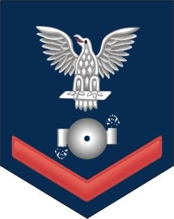 Navy Red E-4 Boiler Technician BT Decal Sticker