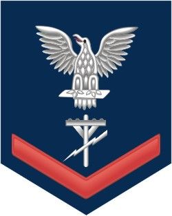 Navy Red E-4 Construction Electrician CE Decal Sticker