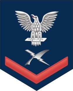 Navy Red E-4 Cryptographic Technician CT Decal Sticker