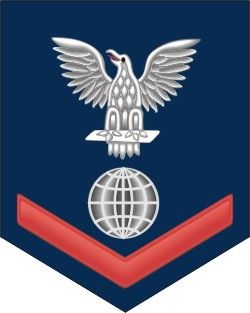 Navy Red E-4 Electrician's Mate EM Decal Sticker