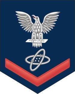 Navy Red E-4 Electronics Technician ET Decal Sticker