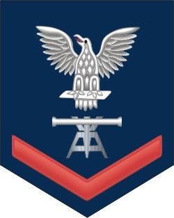 Navy Red E-4 Fire Control Technician FT Decal Sticker