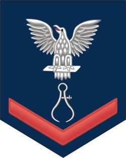 Navy Red E-4 Instrumentman IM Decal Sticker