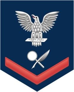 Navy Red E-4 Intelligence Specialist IS Decal Sticker