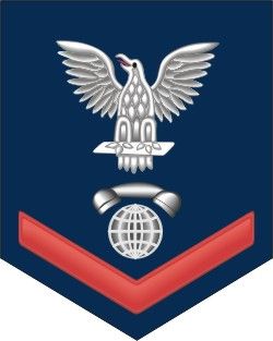 Navy Red E-4 Interior Communications Technician IC Decal Sticker