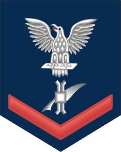 Navy Red E-4 Legalman LN Decal Sticker